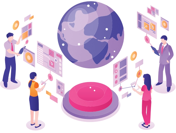 Market entry and business development services illustration