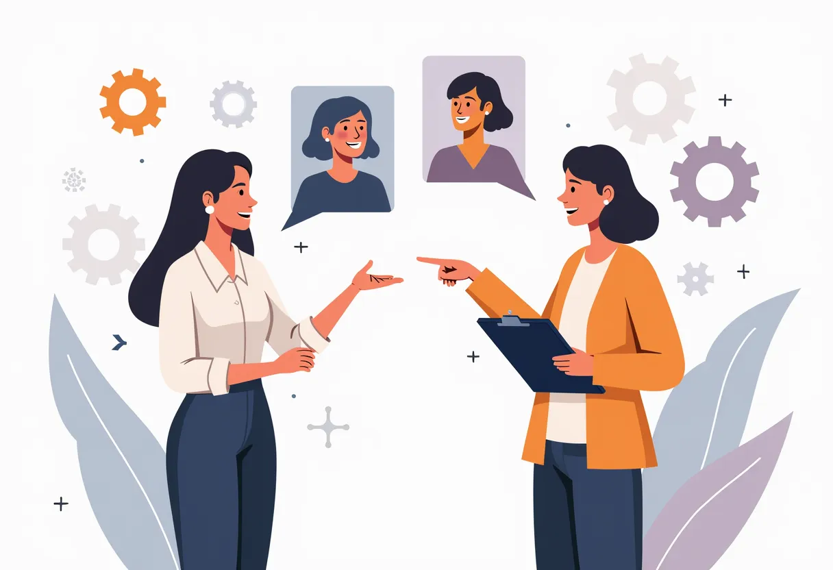 Event management and networking services illustration